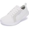 image:imageWHITIN Womens Wide Toe Box Walking Shoes  Wide Width Fashion Tennis Sneakers  Zero Drop ampamp Rubber OutsoleS87  White