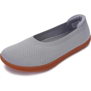 image:imageWHITIN Womens Barefoot Ballet Flats  Wide Toe Box  Zero Drop SoleGrey Gum