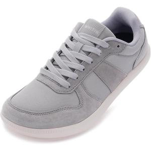 image:imageWHITIN Womens Wide Causal Shoes  Ultralight Fashion Sneakers  Zero DropGrey