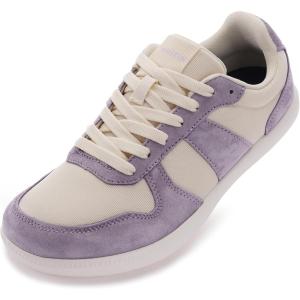 image:imageWHITIN Womens Wide Causal Shoes  Ultralight Fashion Sneakers  Zero DropPurple