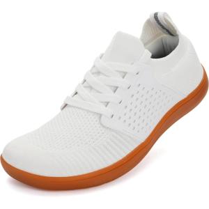 image:imageWHITIN Womens Wide Minimalist Barefoot Shoes  Zero Drop SoleW85  WhiteGum