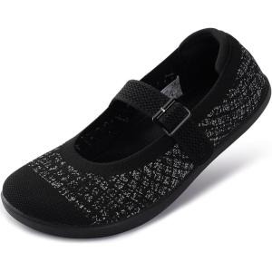 image:imageWHITIN Womens Wide Toe Box Barefoot Mary Jane Flats  Zero DropBlue