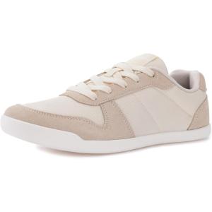 image:imageWHITIN Womens Wide Toe Box Barefoot Shoes  Zero Drop  Fashion Patchwork Design SneakerBeige