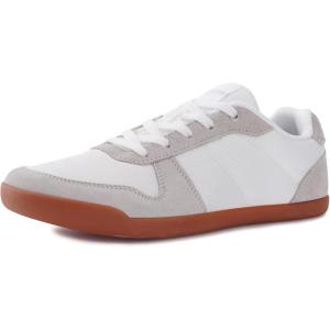 image:imageWHITIN Womens Wide Toe Box Barefoot Shoes  Zero Drop  Fashion Patchwork Design SneakerGrey