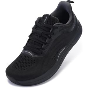 image:imageWHITIN Womens Wide Toe Box Road Running Shoe  Zero DropAll Black