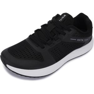 image:imageWHITIN Womens Wide Toe Box Running Shoes  Zero Drop Sole with Durable Protective UpperBlack