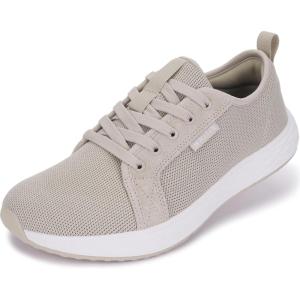 image:imageWHITIN Womens Wide Toe Box Walking Shoes  Wide Width Fashion Tennis Sneakers  Zero Drop ampamp Rubber OutsoleS87  Beige