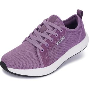 image:imageWHITIN Womens Wide Toe Box Walking Shoes  Wide Width Fashion Tennis Sneakers  Zero Drop ampamp Rubber OutsoleS87  Purple