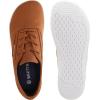 image:imageWHITIN Mens Wide Canvas Barefoot Sneakers  Zero Drop Sole  Minimalist FootwearW87  Light Brown