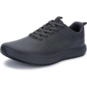 image:imageWHITIN Mens Wide Food Service Shoes  Water amp Oil Resistant  Zero Drop SoleGrey