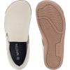 image:imageWHITIN Womens Wide Barefoot Shoes  Elastic VDetail Classic SlipOn  Minimalist Walking SneakersBeige Brown