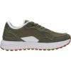 image:imageWHITIN Womens Wide Toe Box Walking Shoes  Cushioned Retro Suede Trainers for Daily Walks Casual Outings amp Light FitnessGreen