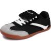 image:imageWHITIN Wide Toe Box Barefoot Shoes for Women  Fashion Tennis Sneakers  Trendy FoldOver TongueW618  Black