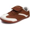 image:imageWHITIN Wide Toe Box Barefoot Shoes for Women  Fashion Tennis Sneakers  Trendy FoldOver TongueW618  Brown
