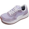 image:imageWHITIN Womens Wide Toe Box Walking Shoes  Cushioned Retro Suede Trainers for Daily Walks Casual Outings amp Light FitnessPurple