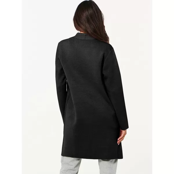 imageANRABESS Cardigan Sweater for Women Casual 2023 Fall Fashion Clothes Classy Long Sleeve Open Front Knit CoatiganBlack