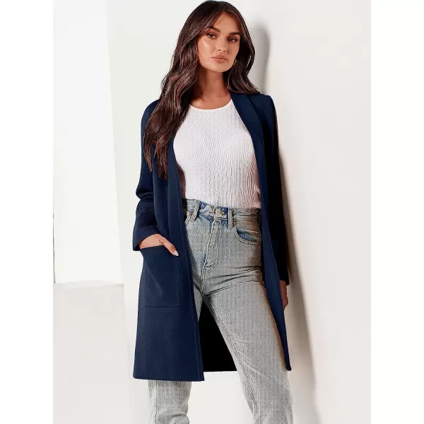 imageANRABESS Cardigan Sweater for Women Casual 2023 Fall Fashion Clothes Classy Long Sleeve Open Front Knit CoatiganNavy Blue