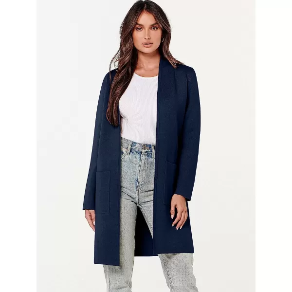 imageANRABESS Cardigan Sweater for Women Casual 2023 Fall Fashion Clothes Classy Long Sleeve Open Front Knit CoatiganNavy Blue