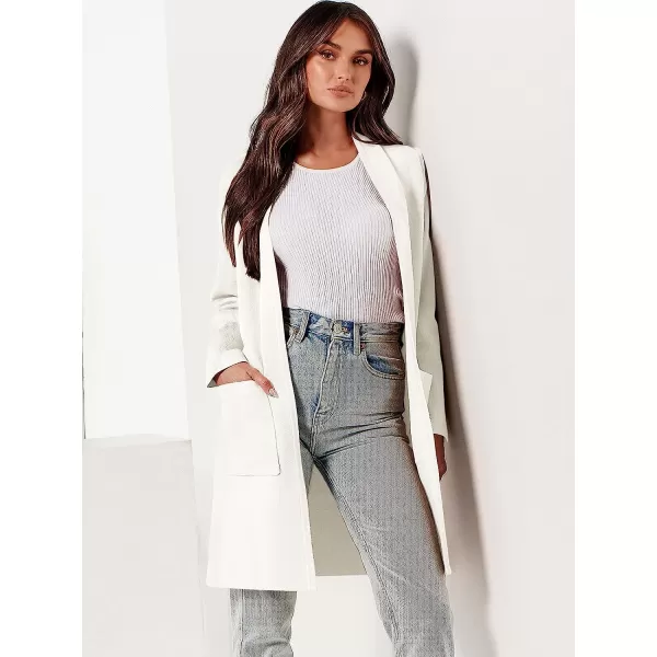 imageANRABESS Cardigan Sweater for Women Casual 2023 Fall Fashion Clothes Classy Long Sleeve Open Front Knit CoatiganOffwhite