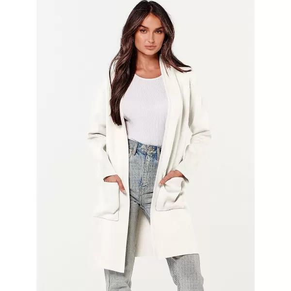 imageANRABESS Cardigan Sweater for Women Casual 2023 Fall Fashion Clothes Classy Long Sleeve Open Front Knit CoatiganOffwhite