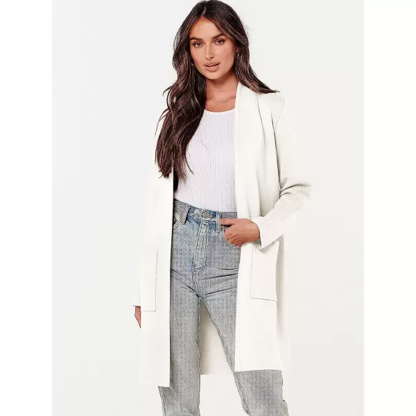 imageANRABESS Cardigan Sweater for Women Casual 2023 Fall Fashion Clothes Classy Long Sleeve Open Front Knit CoatiganOffwhite