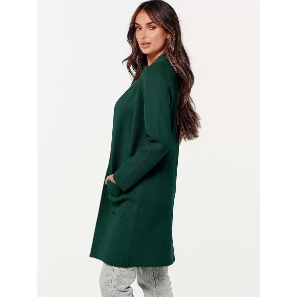 imageANRABESS Cardigan Sweater for Women Casual 2023 Fall Fashion Clothes Classy Long Sleeve Open Front Knit CoatiganOpal Green