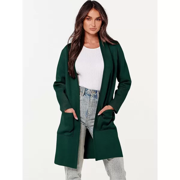imageANRABESS Cardigan Sweater for Women Casual 2023 Fall Fashion Clothes Classy Long Sleeve Open Front Knit CoatiganOpal Green