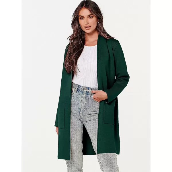 imageANRABESS Cardigan Sweater for Women Casual 2023 Fall Fashion Clothes Classy Long Sleeve Open Front Knit CoatiganOpal Green