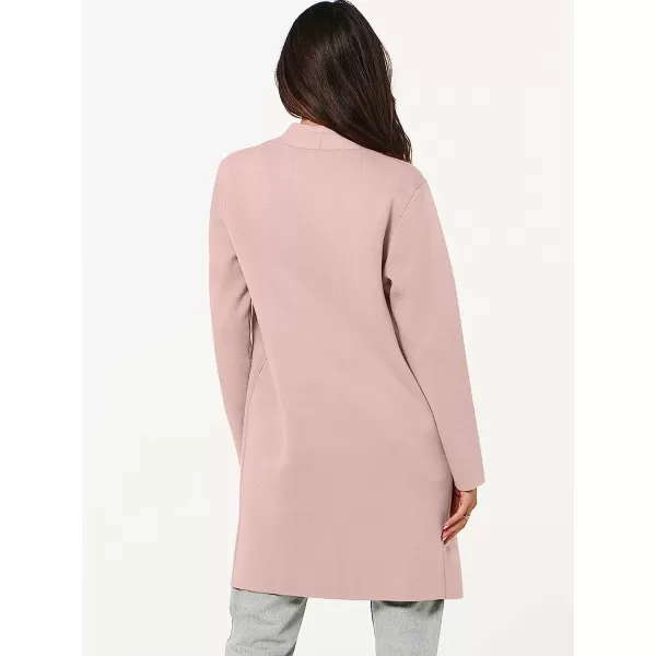 imageANRABESS Cardigan Sweater for Women Casual 2023 Fall Fashion Clothes Classy Long Sleeve Open Front Knit CoatiganPink