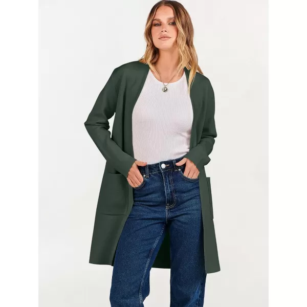 imageANRABESS Cardigan Sweater for Women Casual 2023 Fall Winter Fashion Coat Long Sleeve Open Front Knit Coatigan ClothesLake