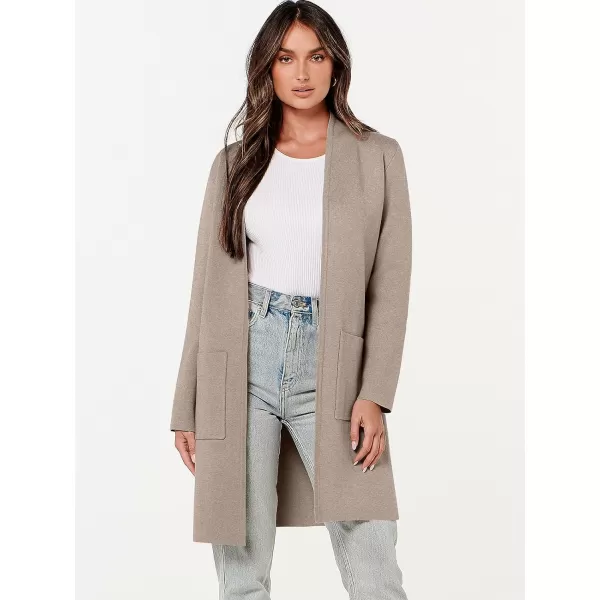 imageANRABESS Cardigan Sweater for Women Casual 2023 Fall Winter Fashion Coat Long Sleeve Open Front Knit Coatigan ClothesRed Khaki