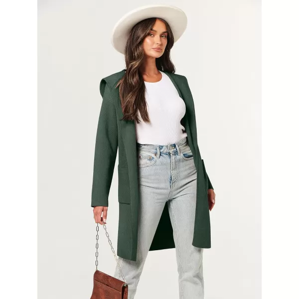 imageANRABESS Cardigan for Women Open Front Oversized Hoodie Sweater Coat Casual Pockets Knit Coatigan Jacket 2023 TrendyArmy Green