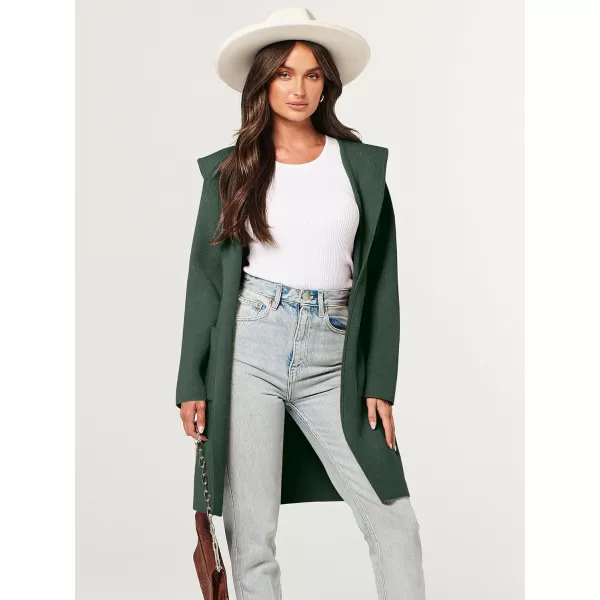 imageANRABESS Cardigan for Women Open Front Oversized Hoodie Sweater Coat Casual Pockets Knit Coatigan Jacket 2023 TrendyArmy Green