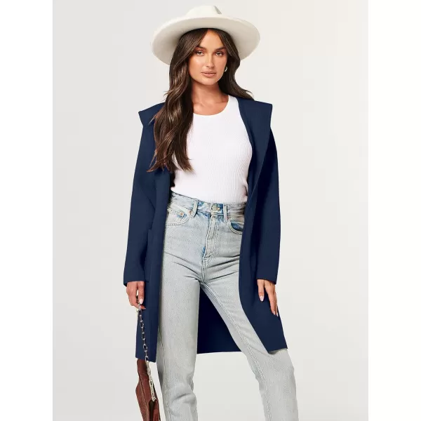 imageANRABESS Cardigan for Women Open Front Oversized Hoodie Sweater Coat Casual Pockets Knit Coatigan Jacket 2023 TrendyDeep Blue