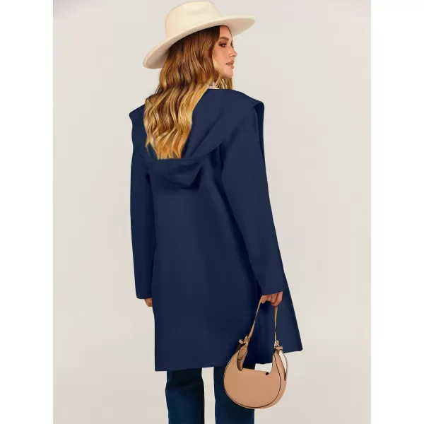 imageANRABESS Cardigan for Women Open Front Oversized Hoodie Sweater Coat Casual Pockets Knit Coatigan Jacket 2023 TrendyDeep Blue
