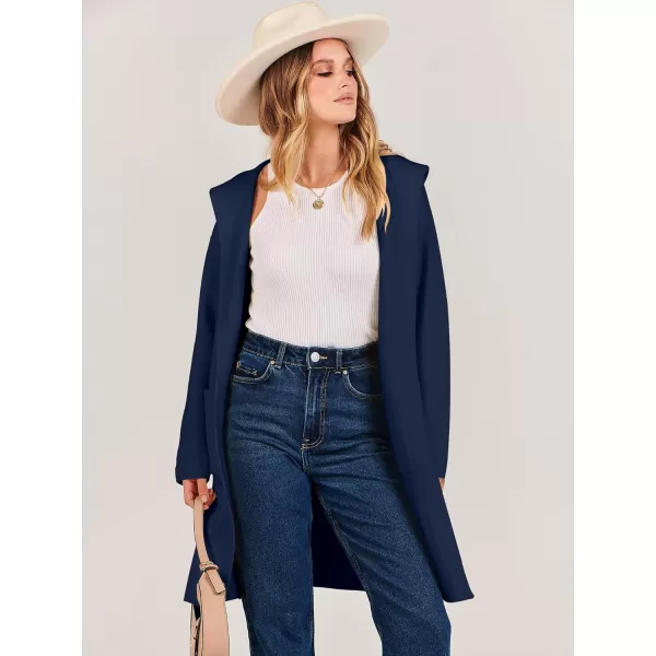 imageANRABESS Cardigan for Women Open Front Oversized Hoodie Sweater Coat Casual Pockets Knit Coatigan Jacket 2023 TrendyDeep Blue