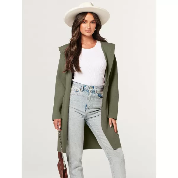 imageANRABESS Cardigan for Women Open Front Oversized Hoodie Sweater Coat Casual Pockets Knit Coatigan Jacket 2023 TrendyLight Green