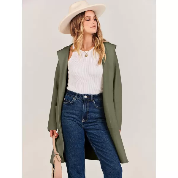 imageANRABESS Cardigan for Women Open Front Oversized Hoodie Sweater Coat Casual Pockets Knit Coatigan Jacket 2023 TrendyLight Green