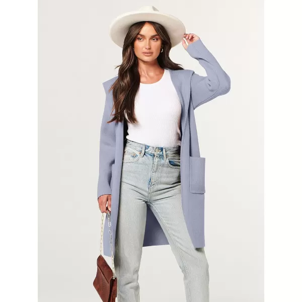 imageANRABESS Cardigan for Women Open Front Oversized Hoodie Sweater Coat Casual Pockets Knit Coatigan Jacket 2023 TrendyLight Purple