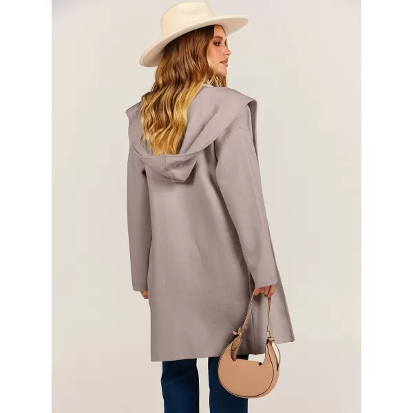 imageANRABESS Cardigan for Women Open Front Oversized Hoodie Sweater Coat Casual Pockets Knit Coatigan Jacket 2023 TrendyRed Khaki
