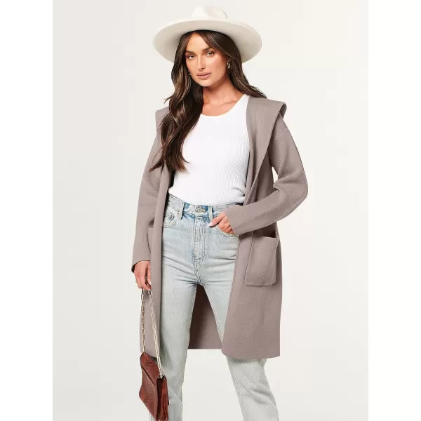 imageANRABESS Cardigan for Women Open Front Oversized Hoodie Sweater Coat Casual Pockets Knit Coatigan Jacket 2023 TrendyRed Khaki