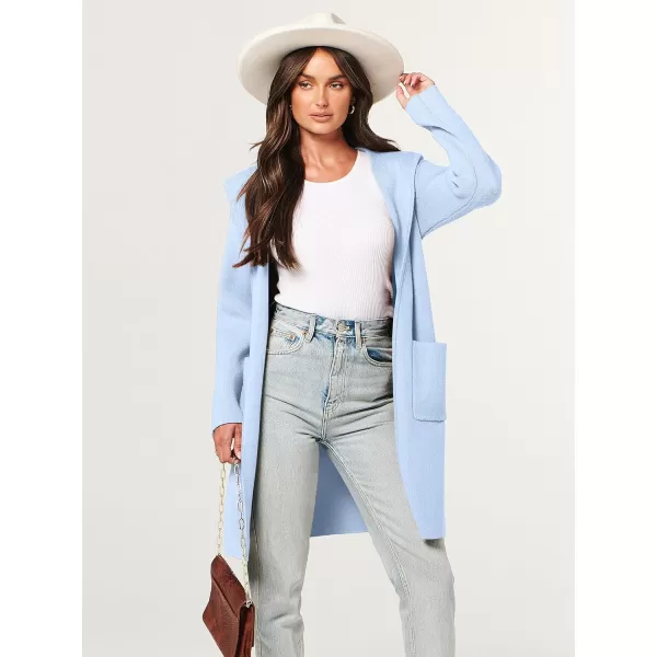 imageANRABESS Cardigan for Women Open Front Oversized Hoodie Sweater Coat Casual Pockets Knit Coatigan Jacket 2023 TrendySky
