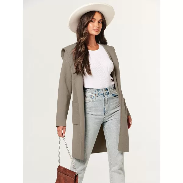 imageANRABESS Cardigan for Women Open Front Oversized Hoodie Sweater Coat Casual Pockets Knit Coatigan Jacket 2023 TrendyTaupe