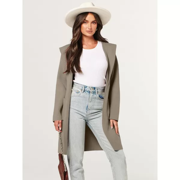 imageANRABESS Cardigan for Women Open Front Oversized Hoodie Sweater Coat Casual Pockets Knit Coatigan Jacket 2023 TrendyTaupe