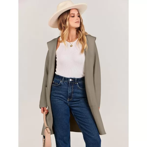 imageANRABESS Cardigan for Women Open Front Oversized Hoodie Sweater Coat Casual Pockets Knit Coatigan Jacket 2023 TrendyTaupe