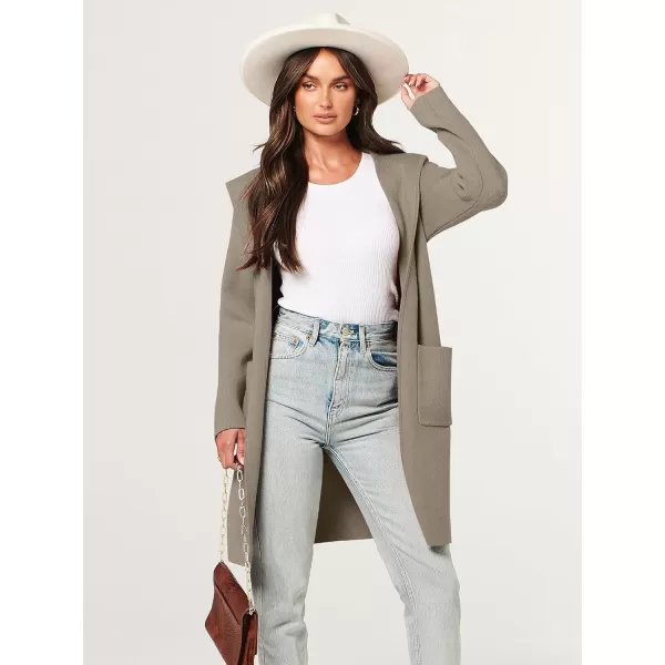 imageANRABESS Cardigan for Women Open Front Oversized Hoodie Sweater Coat Casual Pockets Knit Coatigan Jacket 2023 TrendyTaupe