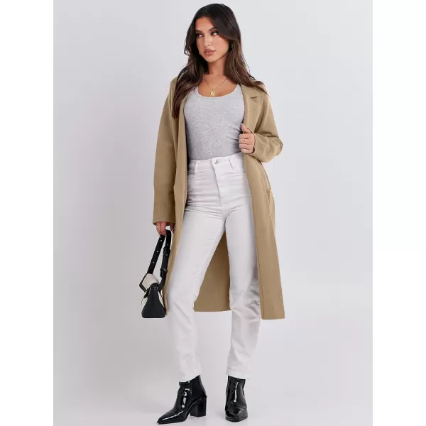 imageANRABESS Cardigan for Women Oversized Open Front Sweater Coat Long Sleeve Lapel Blazer Jacket Fall Outwear CoatiganDeep Apricot