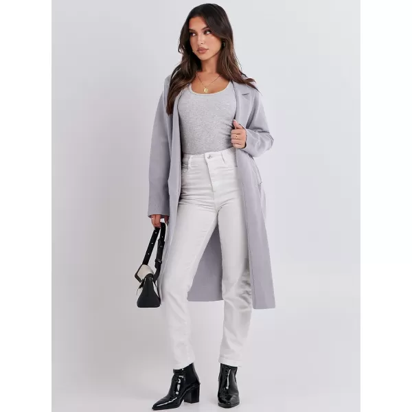 imageANRABESS Cardigan for Women Oversized Open Front Sweater Coat Long Sleeve Lapel Blazer Jacket Fall Outwear CoatiganGrey Purple