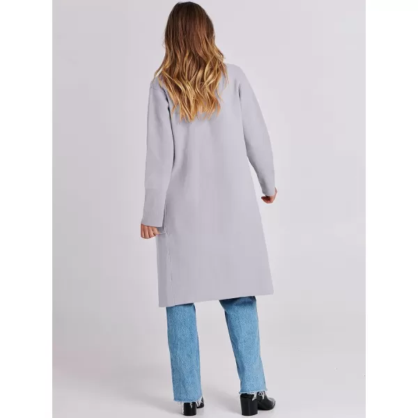 imageANRABESS Cardigan for Women Oversized Open Front Sweater Coat Long Sleeve Lapel Blazer Jacket Fall Outwear CoatiganGrey Purple