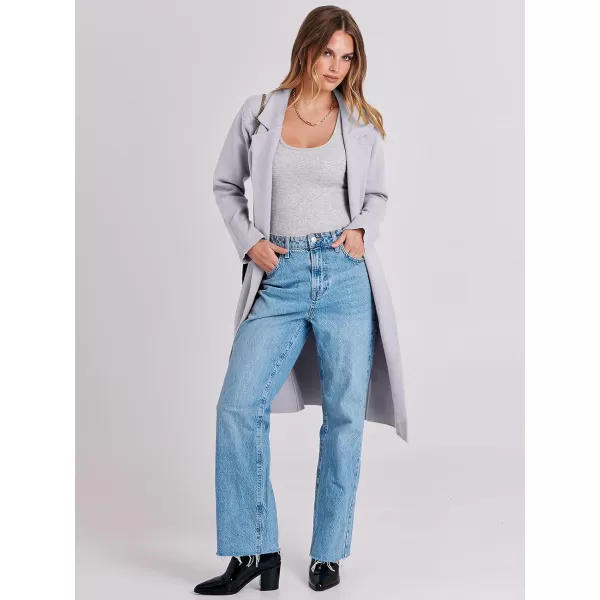 imageANRABESS Cardigan for Women Oversized Open Front Sweater Coat Long Sleeve Lapel Blazer Jacket Fall Outwear CoatiganGrey Purple